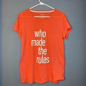 Reebok Coral Short-Sleeve T-Shirt | Women’s Size US Large